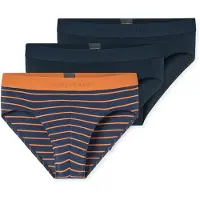 Schiesser Slip '95/5' donkerblauw / oranje