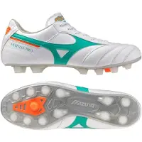 Mizuno Morelia II Pro Gras Voetbalschoenen (FG) Wit Groen Oranje