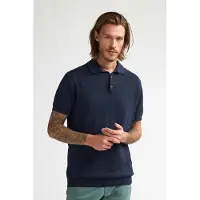 Petrol Industries men knitwear polo m-1060-kwc207 5178 blue