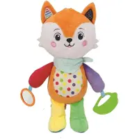 Clementoni Baby - Happy Fox - Knuffel Vos - Interactieve Knuffel - Extra Zacht