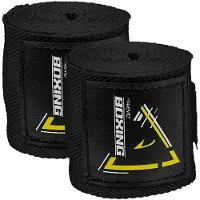 Avento Boks Handbandages - set van 2 - 250x5 mm - Zwart