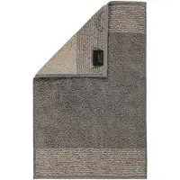 Cawö Gastendoek Cawö Two-Tone Graphite (set van 6)
