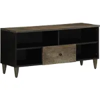 vidaXL TV-kast, 100x33x46 cm, massief mangohout