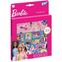 Barbie Stickers set - 3 stickervellen - Met speelachtergrond - Speelgoed Kinderen - Knutselen - Voor meisjes - Ook voor kleuters - Vanaf 3 jaar -