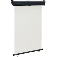 vidaXL Balkonscherm 125x250 cm crèmekleurig
