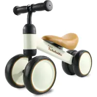 LifeGoods - TurboToddler Loopfiets - Vanaf 1 jaar - Kinderstep - Crème