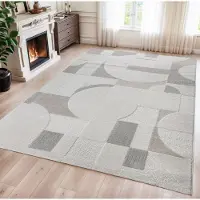 Muratap Vivant japandi abstract vloerkleed laagpolig multi- 240x340 cm