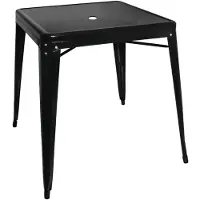Bolero Vierkante Bistro Tafel Zwart 66cm - GC867