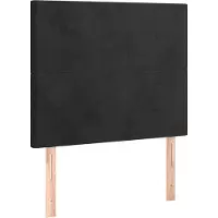vidaXL Hoofdbord zwart 90x5x118/128 cm fluweel