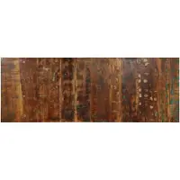 vidaXL Hoofdbord 140 cm massief gerecycled hout meerkleurig
