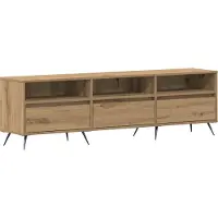 vidaXL TV Kast 150 x 30 x 44,5 cm artisanaal eikenkleurig Bewerkt hout