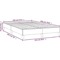 vidaXL Bedframe zonder matras 120x190 cm fluweel donkerblauw