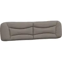vidaXL Hoofdbordkussen "Hvar" 200 cm stof taupe