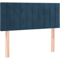 vidaXL Hoofdbord 100x5x78/88 cm fluweel donkerblauw