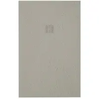 ZEZA Grade Douchebak - 180x100cm - antislip - antibacterieel - mineraalmarmer - rechthoek - mat new pearl (beige) 400000000000019854