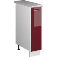 Vicco Apotheekkast Fame-Line, Bordeauxrode hoogglans/Wit, 20 cm, WB Marmer