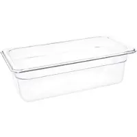 Vogue Gastronormbak Vogue, polycarbonaat, transparant, GN1/3, 100mm diep