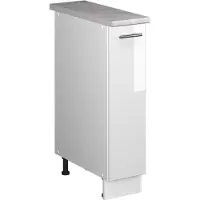 Vicco Apotheekkast Fame-Line, Wit Hoogglans/Wit, 20 cm, WB Marmer