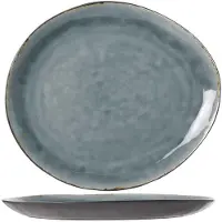 Cosy & Trendy Laguna Bord Ovaal - 32.5 X 28.5 Cm - Blauw/grijs