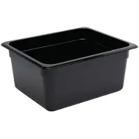 Vogue Gastronormbak Vogue, polycarbonaat, zwart, GN1/2, 150mm diep