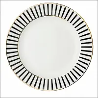 Dutch rose Loft - Bord Plat 21 cm Streep Goud