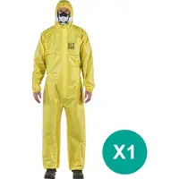 Ansell YY23T-00132-06 AlphaTec  2300 plus - model 132 chemische bescherming, geel, 2XL Maat: XXL Geel