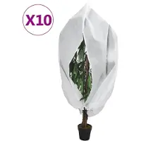 vidaXL Plantenhoezen met ritssluiting 10 st 70 g/m² 3,93x3 m