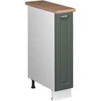 Vicco Apotheekkast Fame-Line, Groen-Goud Landhuis/Wit, 20 cm, WB Eik