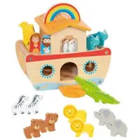 Sonstige Verlage Houten speelgoed - - Mijn kleine Ark van Noach - 16 dieren - Voor kinderen van 3 tot 6 jaar - Beige