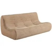 Sweeek Fauteuil corduroy 3 zitplaatsen Donkerbeige