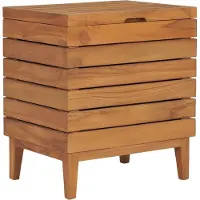 vidaXL Wasmand 40x30x45 cm massief teakhout