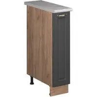 Vicco Apotheekkast Fame-Line, Anthrazit-Gold Landhaus/Goudkleurig Eiken, 20 cm, WB Marmer