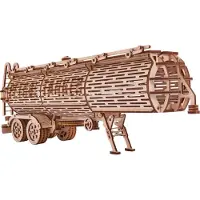 Wood Trick Tank Trailer - Uitbreiding Set Voor Truck - Houten Modelbouw