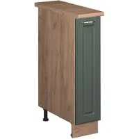 Vicco Apotheekkast Fame-Line, Groen-Goud Landhuis/Goudkleurig Eiken, 20 cm, WB Eik