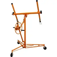 MonsterShop Platenlift voor gipsplatsen - 3.5 meter max werkhoogte + Trolley - Panelen - verrijdbaar met zwenkwielen - geschikt voor panelen tussen 1.2 m en 4.9 m