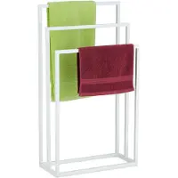 Relaxdays Handdoekhouders + handdoekhaken, Handdoekenrek