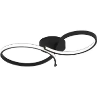 Eglo Moderne led plafondlamp Serpins 60cm - zwart