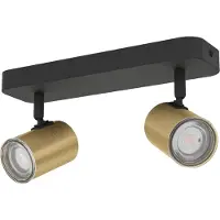 Eglo Badkamer Spots Consuma 1 2x Gu10 Zwart Met Goud