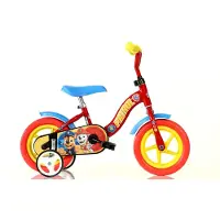 F.lli Schiano Paw Patrol - Kinderfiets 10 Inch - van 1-3 Jaar - met Zijwieltjes - Jongensfiets Rood
