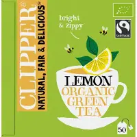Clipper thee Clipper - Biologische Thee - Green Tea Lemon - Groene Thee Citroen - 4 x 50 theezakjes