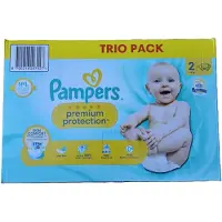 Pampers - Premium Protection - Maat 2 - Trio pack - Mega Pack - 162 luiers 4-8 KG