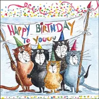 Ambiente Lunch Servetten - Cats birthday