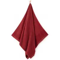Zwoltex Luxe Egyptisch Katoenen Handdoek PAULO 3 Rood 70x140cm Antibacterieel