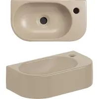Clou InBe 7 fontein met afgeronde hoeken mat beige