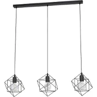 Eglo 43361 Straiton Hanglamp Staal Zwart - 3 x E27