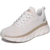 SKECHERS Sneakers laag beige / goud