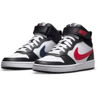 Nike Court Borough Mid 2 mesh sneakers - wit/rood/zwart Meerkleurig - maat 35,5