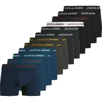 Jack & Jones Boxershorts 'JACBOLT' navy / basaltgrijs / donkergrijs / zwart