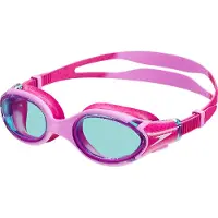 Speedo Biofuse 2.0 Zwembril Meisje - Ergonomische Duikbril Kinderen 6-14 jaar - Anti condens & UV-bescherming - Junior Zwembril met Drukknopsluiting - Superzachte Afdichting - Roze