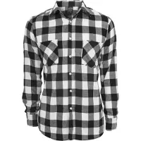 Urban Classics Overhemd zwart / wit